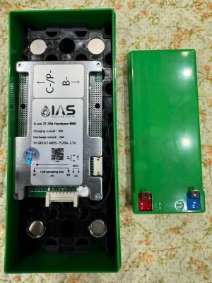 Hộp nhựa chữ nhật xanh 150x100x65-Hộp Bình Phun Thuốc (TQ) -3S7P hoặc 7S3P-18650