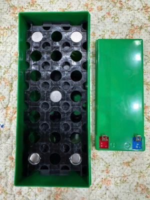 Hộp nhựa chữ nhật xanh 150x100x65-Hộp Bình Phun Thuốc (TQ) -3S7P hoặc 7S3P-18650