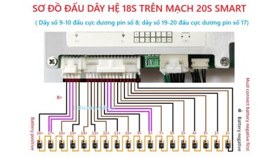 YYBMS 20S 100A (12-20S) - Tích hợp BT