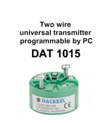 Bộ chuyển đổi tín hiệu cảm biến nhiệt độ Datexel DAT1015