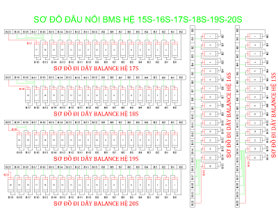 YYBMS 20S 50A (12-20S) - Tích hợp BT