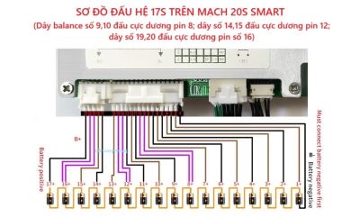 YYBMS 20S 100A (12-20S) - Tích hợp BT