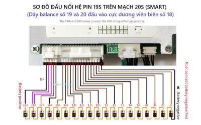 YYBMS 20S 100A (12-20S) - Tích hợp BT
